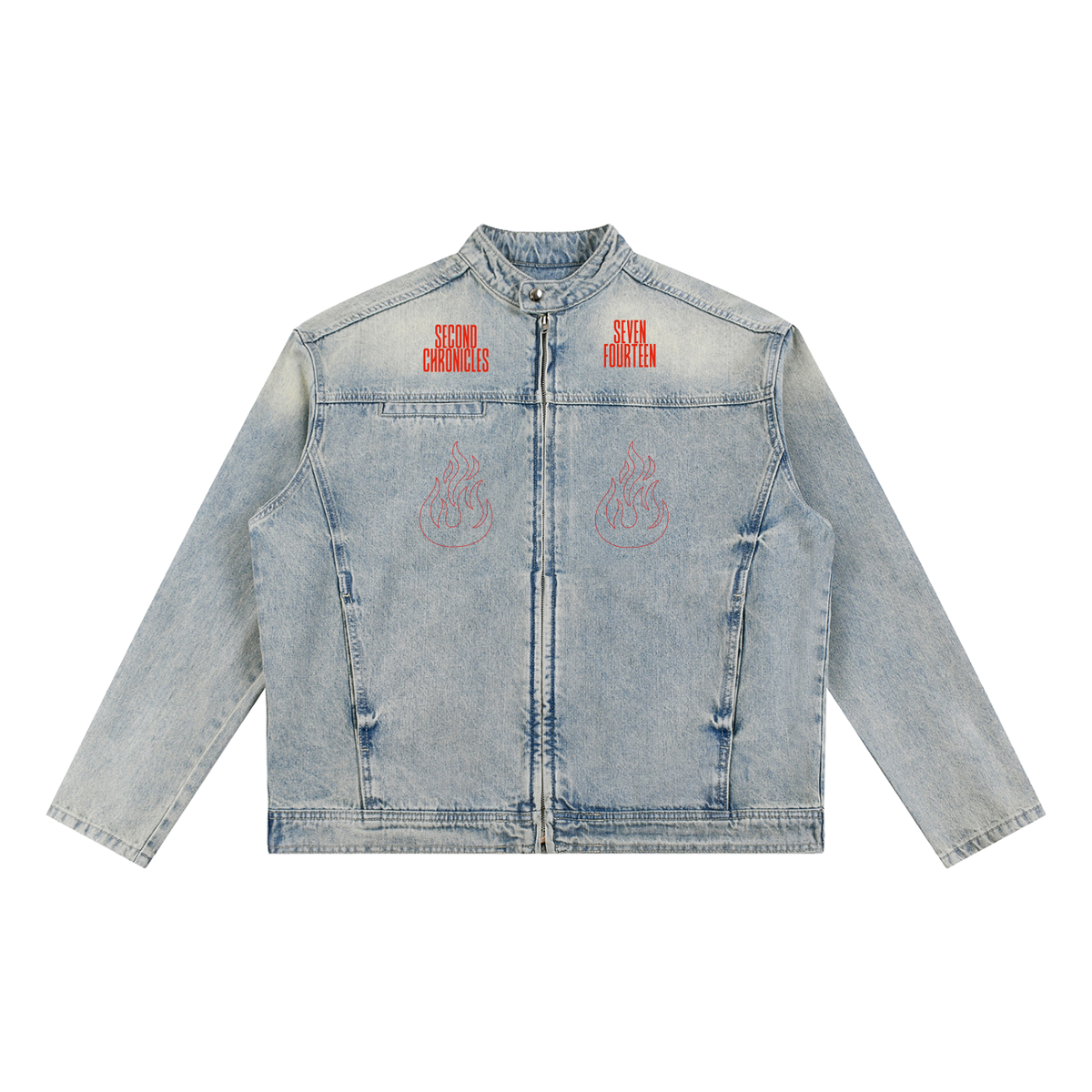 Revival Vintage Wash Zip Denim Jacket