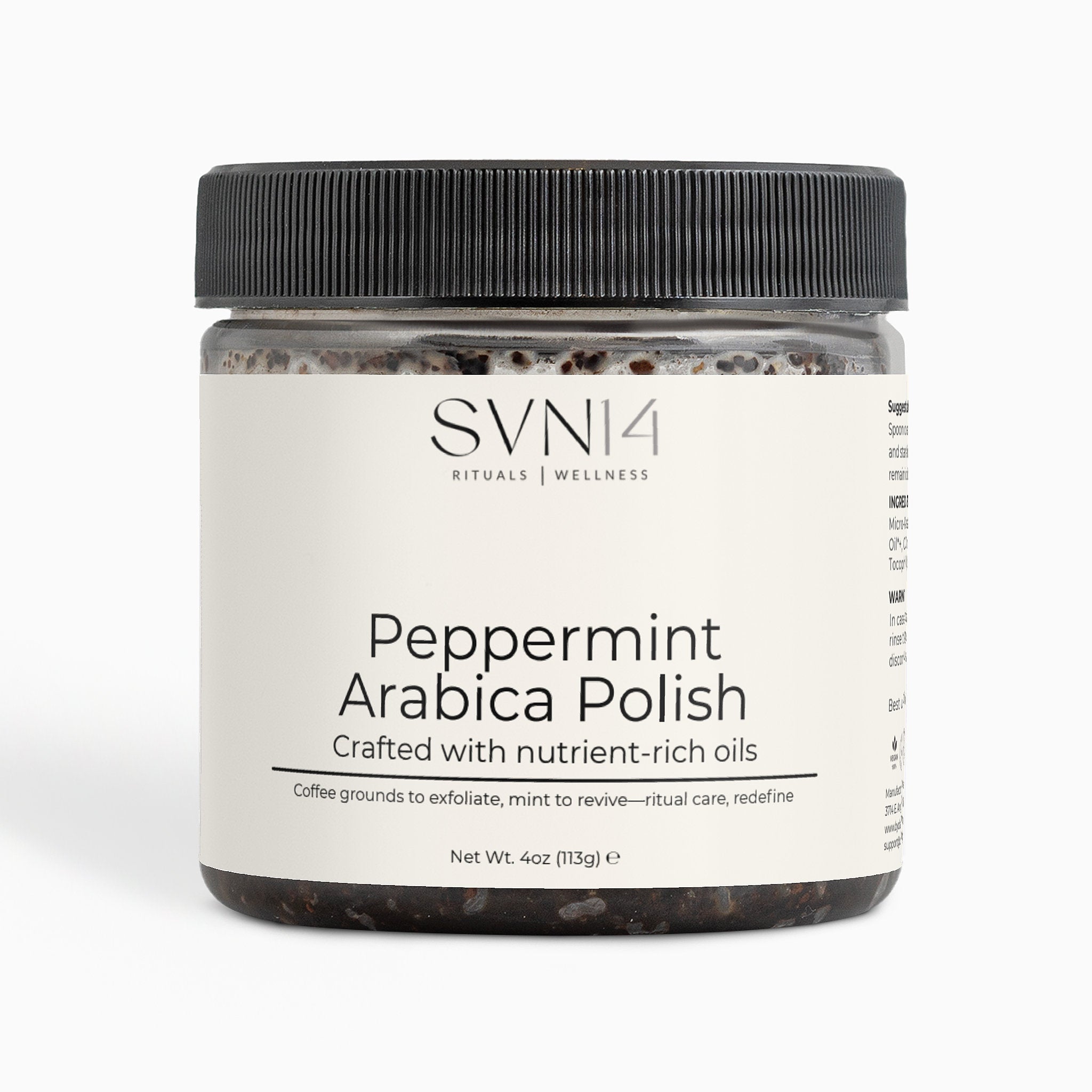 SVN14 Peppermint Arabica Polish | Body Scrub | 4 oz