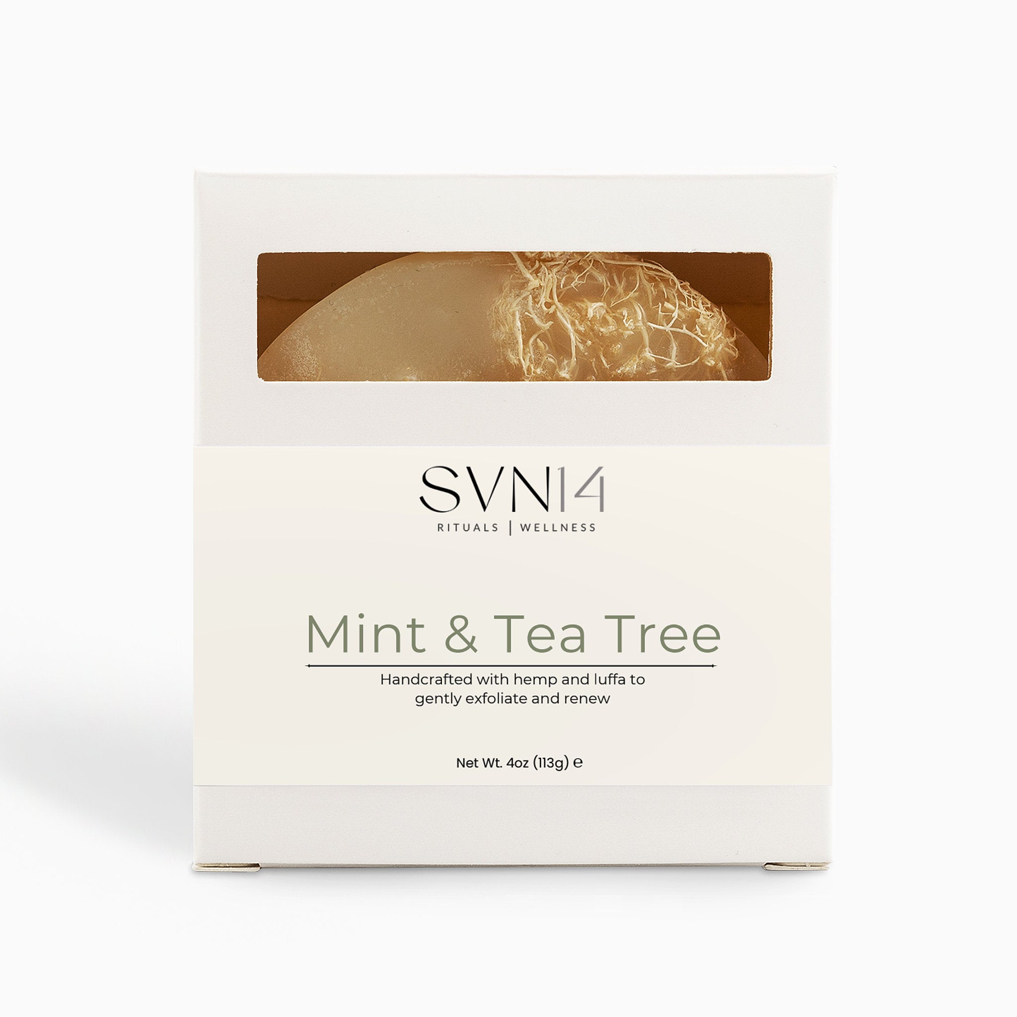 SVN14 Exfoliating Luffa Bar | Body Soap & Luffa | 4 oz