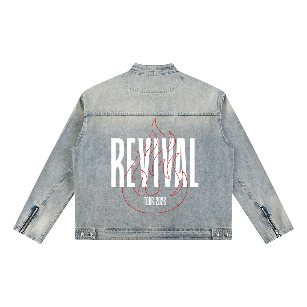 Revival Vintage Wash Zip Denim Jacket