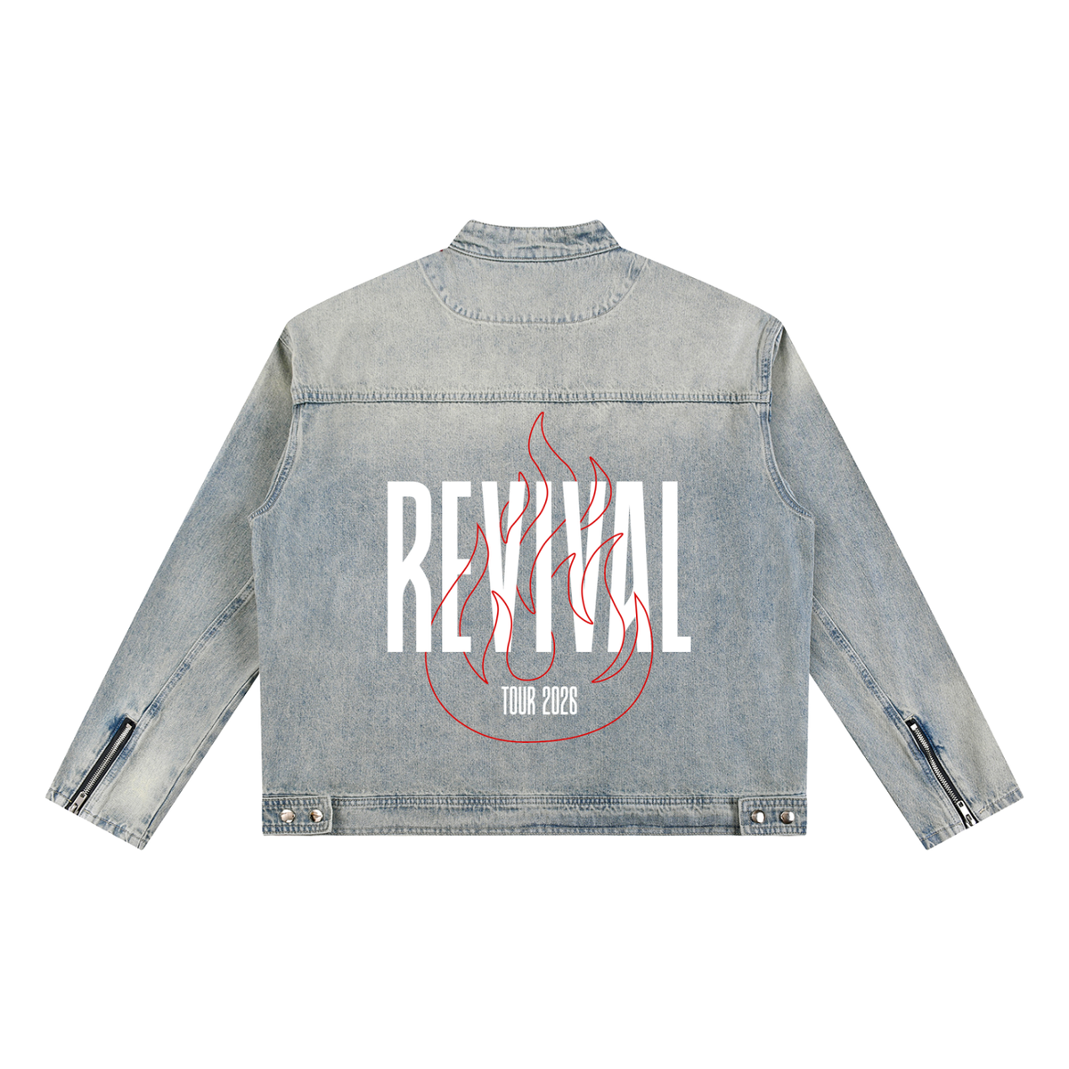 Revival Vintage Wash Zip Denim Jacket