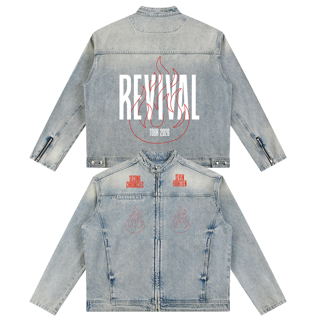 Revival Vintage Wash Zip Denim Jacket