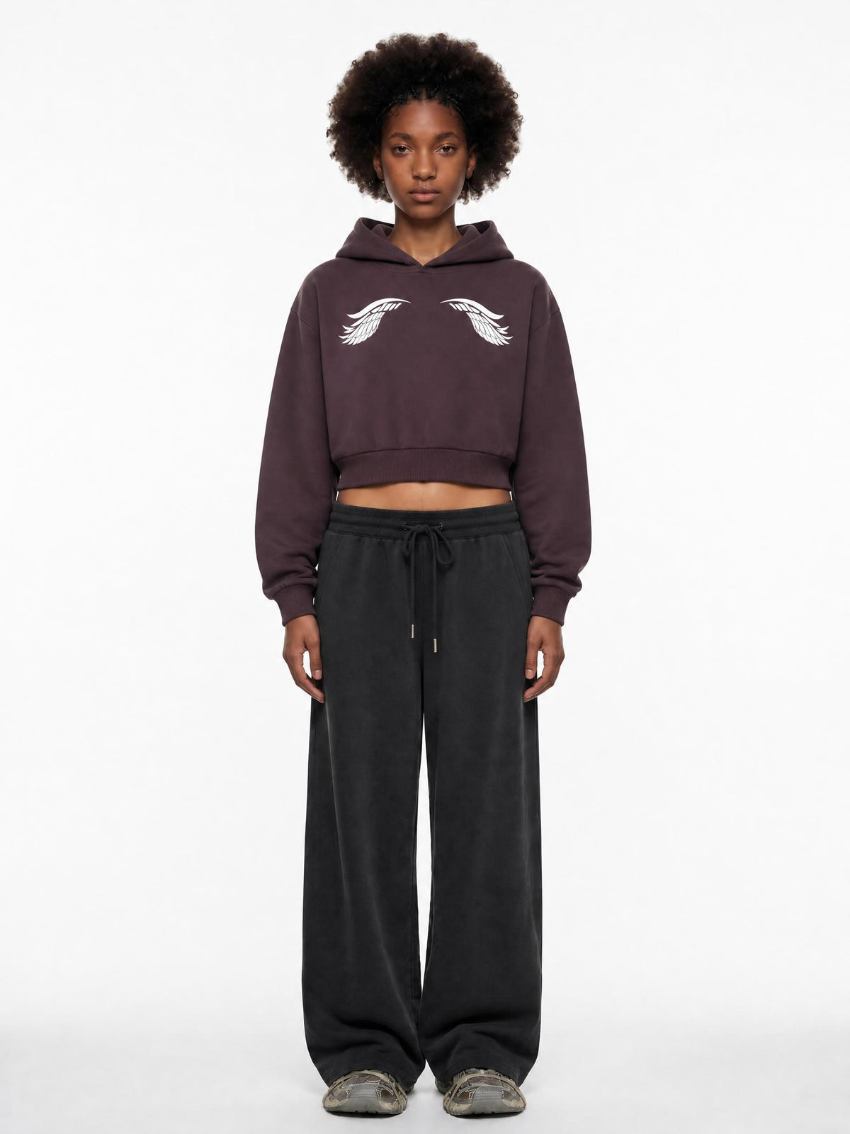 Eagles' Wings Crop Hoodie